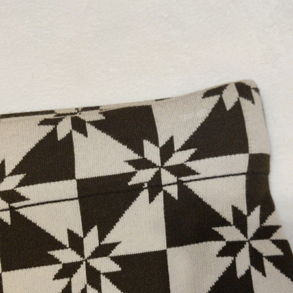 RHODE Black & White Geometric Midi Skirt - Picture 10 of 13